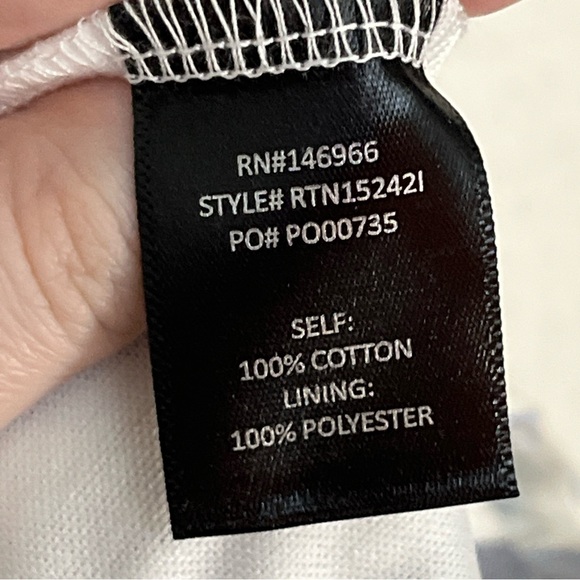 NEW Crystal Sky Blue White Jumpsuit Striped Wide Leg Flowy Cropped Romper Sz S - Picture 9 of 12